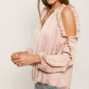 Ulla Johnson Britt open shoulder Blouse